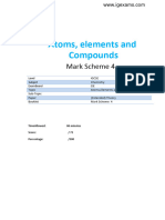 4.4 Atoms Elements and Compounds MS IGCSE CIE Chemistry Extended Theory Paper