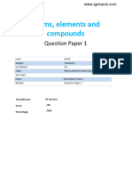 4.1 Atoms Elements and Compounds QP - Igcse Cie Chemistry - Extended Theory Paper 2