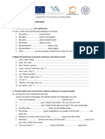 Present Continuous Exercises STU