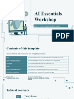 AI Essentials Workshop by Slidesgo