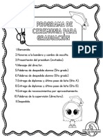 Programa Graduación