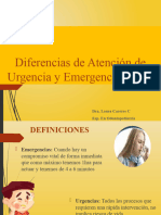 Diferencias Entre Urgencia y Emergencias