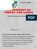 Thorax and Lungs Assessment 2024