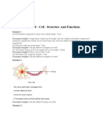 Chapter 8 - Cell - Structure and Functions: Solution 1