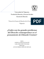 Couture (Castillo y Fernandez) - Grandes Problemas Del Derecho en El Pensamiento de Couture