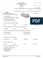 Science - Gr6 - T2 - 2023 Mid Term Test