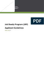 Job Ready Program Applicant Guidelines - May 2024