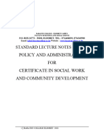 SOCIAL POLICY AND ADMINISTRATION 2024 June Knec