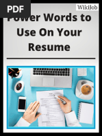 Power Words To Use On Your Resume - Wikijob