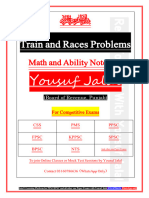 6 Train and Races Problem Notes by Yousuf Jalal