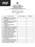 Attendance Sheet