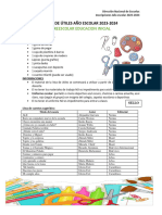 Listas Utiles Preescolar y Primaria 2023-2024 Dne