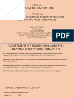 10-Lecture - 10 - LEAST SQUARE ADJUSTMENT - NON LINEAR FUNCTION - BEARING AND ANGLE OBSERVATION