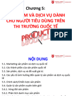 Chương 5-Sản Phẩm Và Dịch Vụ Dành Cho Người Tiêu Dùng Trên Thị Trường Quốc Tế