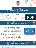 English 9 - Noun Clause