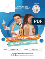 OLIMPIADAS DE MATEMATICAS - 4to de PRIMARIA 18 de Mayo