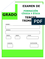 1ER. Grado: Examen de