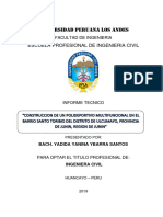 Informe Tecnico de La Contruccion de Un Polideportivo