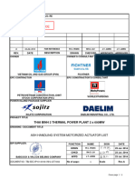 TB2-SDC - VP101-00100-I-M12-LST-5002 RevA - ASH HANDLING SYSTEM MOTORIZED ACTUATOR LIST