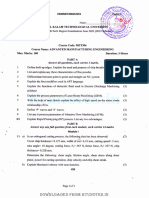 Met306 Advanced Manufacturing Engineering, June 2022