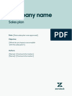 Sales Plantemplate