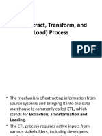 ETL (Extract, Transform, and Load