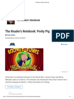 The Reader's Notebook - Porky Pig