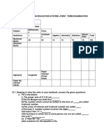 FF Centralised Examination