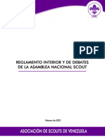 Reglamento Interior y de Debates de La Asamblea Nacional Scout 2021