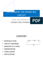 Experiment 9 Series RLC Circuit