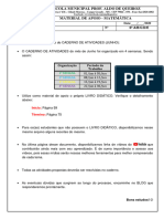 Material de Apoio - 6abcde - Matemática