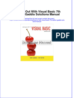 Starting Out With Visual Basic 7th Edition Gaddis Solutions Manual