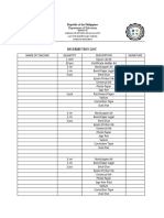 Distribution List