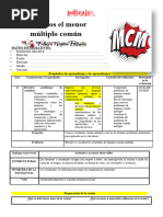 6º Grado Dia 4 Mat. Hallamos El Menor Múltiplo Común