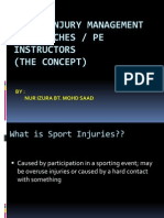 Sport Injury Management For Coaches