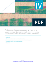 Sistemas de Pensiones y Autonomia Economica de Las Mujeres en La Vejez