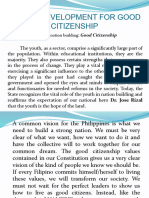 Values Development For Good Citizenship