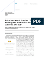 01) Introducción Al Dossier "Fuentes en Lenguas Amerindias de América Del Sur"