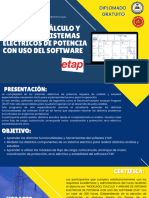 Brochure Modelado, Cálculo y Análisis de Sistemas Eléctricos de Potencia Con Uso Del Software Etap