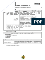 SESION DE APRENDIZAJE N°27 - CyT