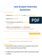 Data Analyst Interview Questions