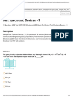 Test - Electronic Devices - 3 - 10 Questions MCQ Test GATE ECE (Electronics) 2023 Mock Test Series Electronics and Communication Engineering (ECE)