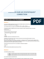 Statistiques Corrige D Exercices D Entrainement