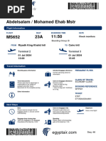 Abdelsalam / Mohamed Ehab MSTR: Boarding Pass