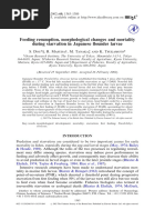 Dou Et Al., 2002. Feeding Resumption Morphological Changes and Mortality During Starvation in