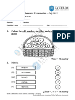 Grade 1 Mathematics