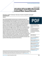 Design and Fabrication of Wearable Electronic Textiles Using Twisted Fiber-Based Threads