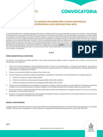 Convocatoria PROCESO DE PROMOCIÓN A HORAS ADICIONALES EN EDUCACIÓN BÁSICA Carta