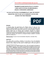 3.03 - A Nova Governamentalidade Biopolítica e o Sujeito Sujeitado