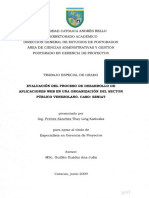 Evaluacion Del Proceso de Desarrollo de Aplicaciones Web